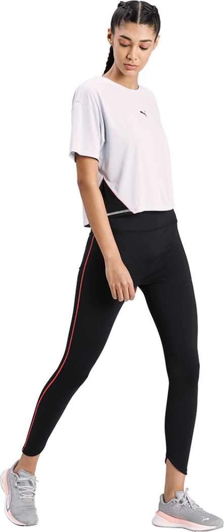 Solid Women V-neck Black T-Shirt