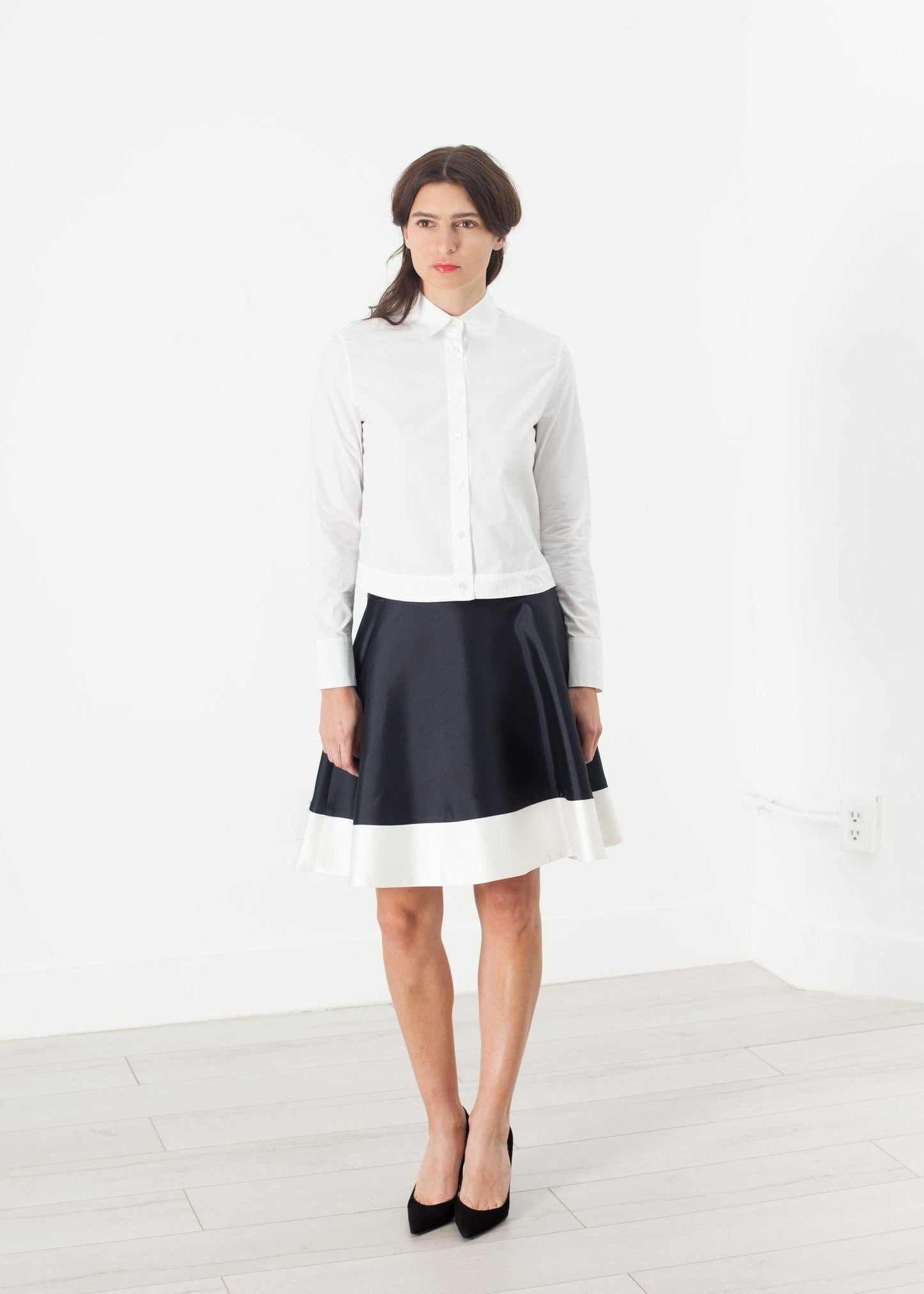 circle skirt in navy women's skirts *** 222