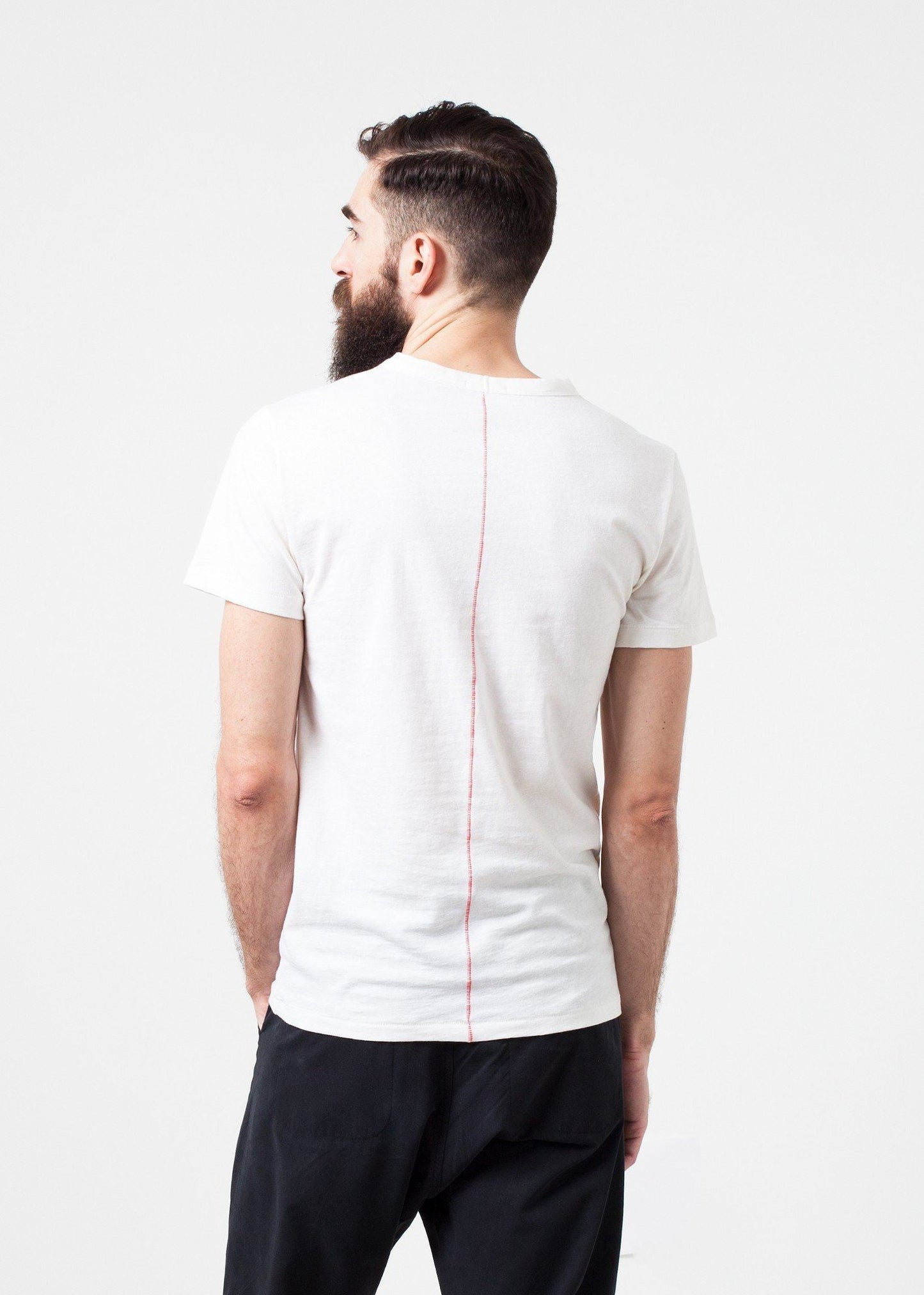 comfort tee in white wool blend men's t-shirts *** 222
