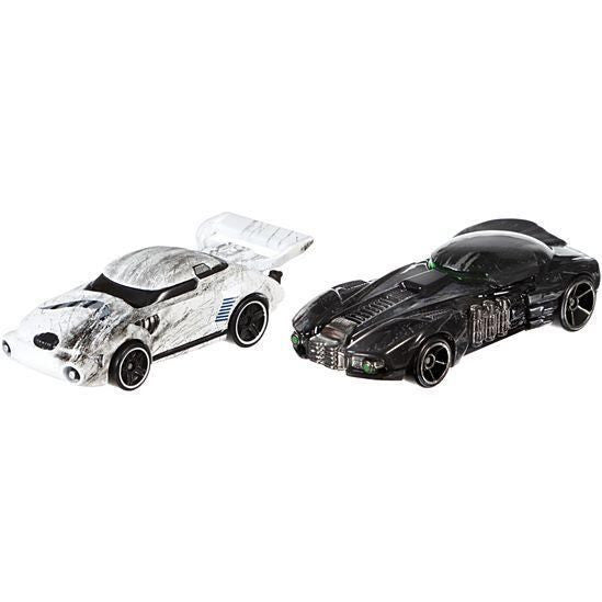 hot wheels star wars stormtrooper and death trooper character car 2-pack toys *** 222