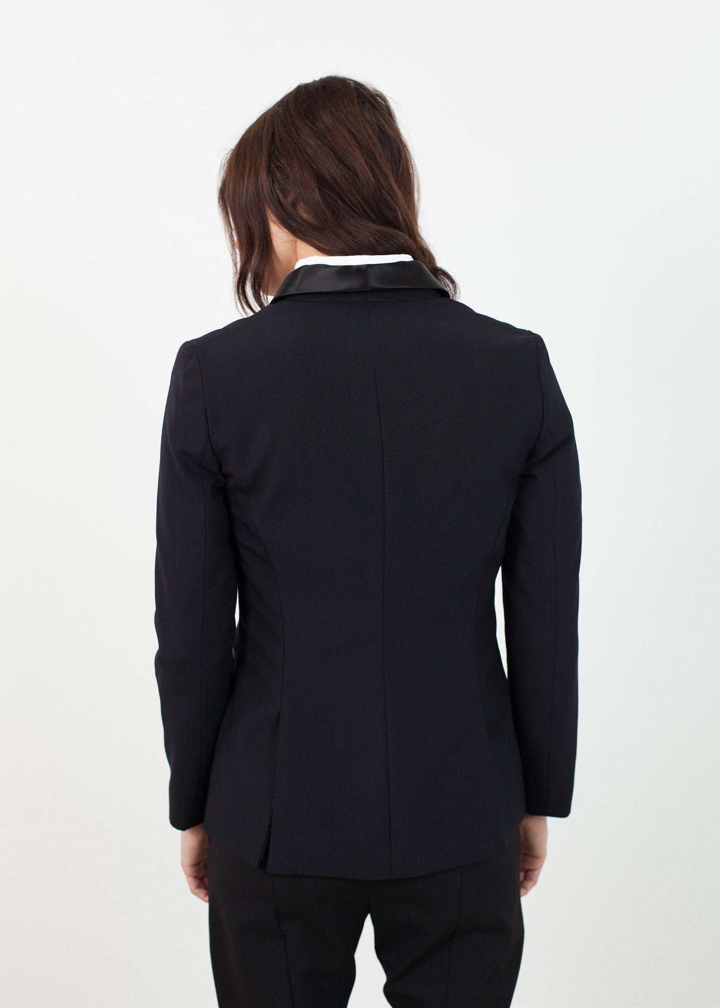 shawl collar blazer in black women's coats & jackets *** 222