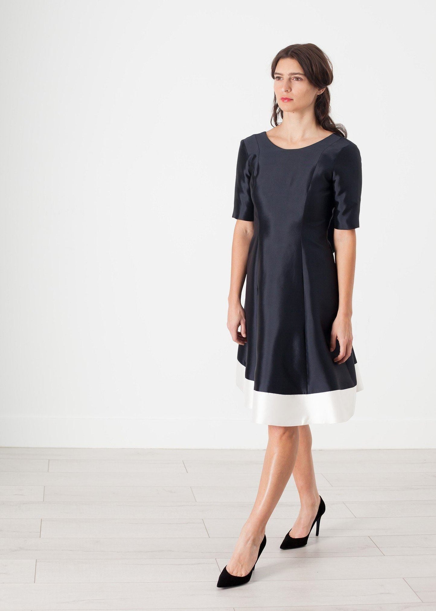 tie dress in navy dresses *** 222
