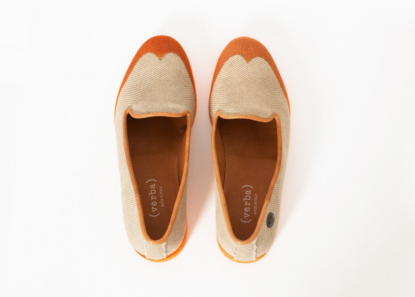 wingtip loafer in orange women's shoes *** 222
