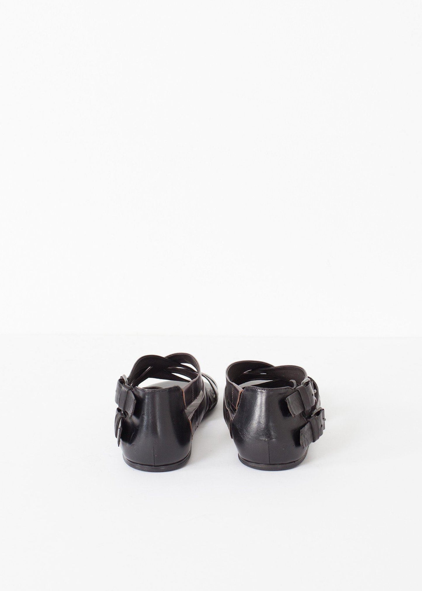 wrap sandal in black/steel women's shoes *** 222