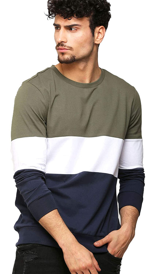 AELOMART Men's Cotton Full Sleeve T Shirt