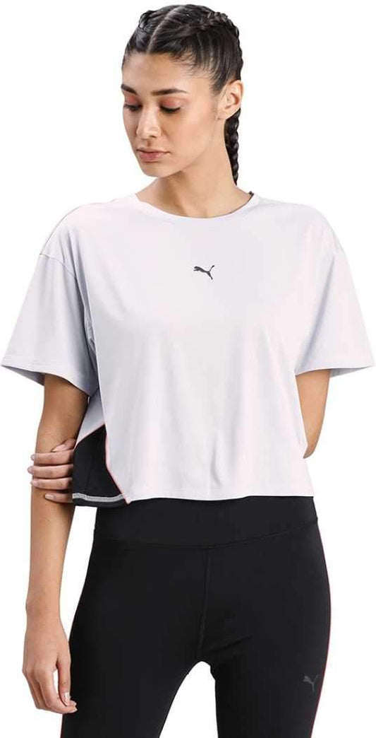 Solid Women V-neck Black T-Shirt