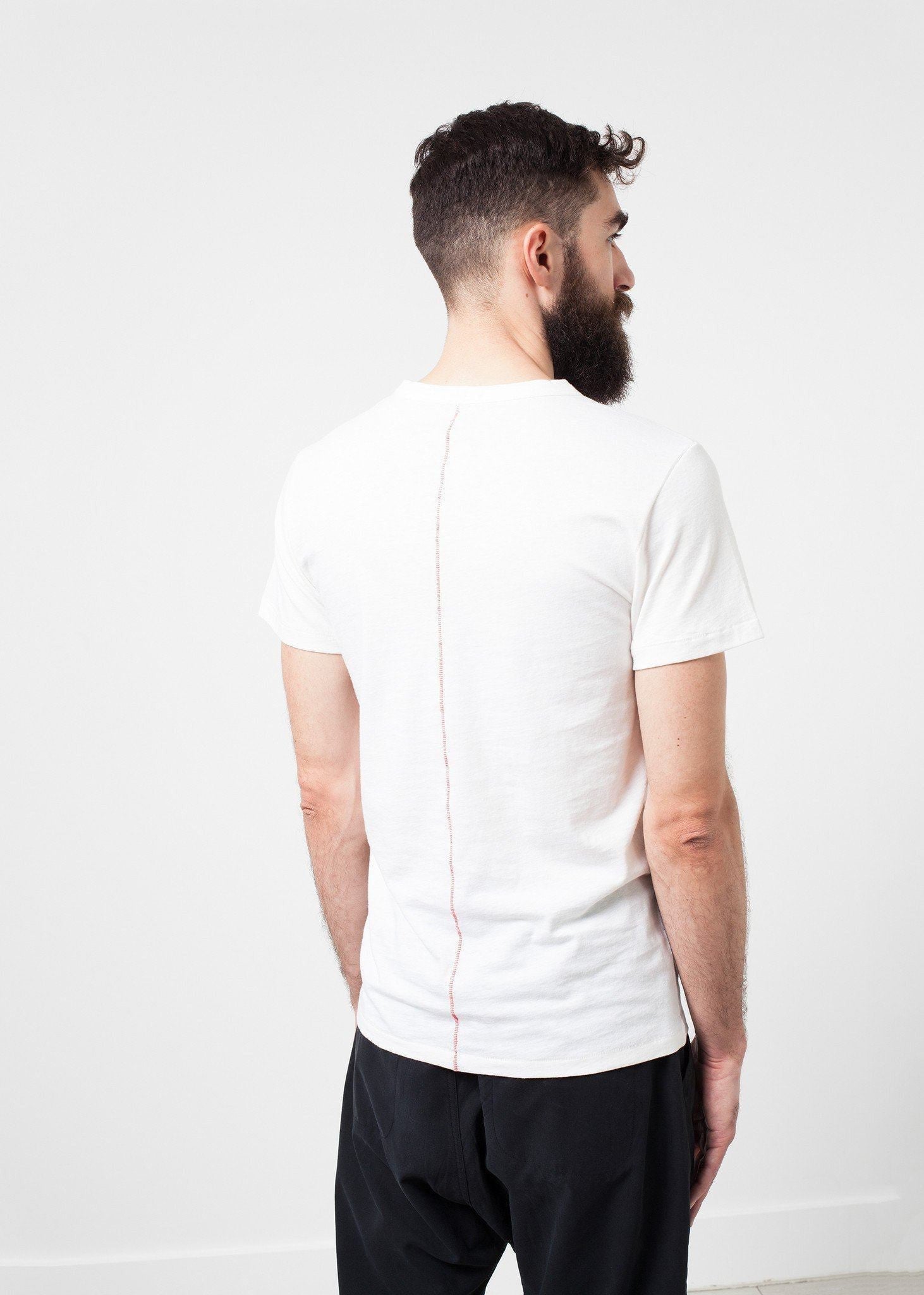 comfort tee in white wool blend men's t-shirts  *** 222