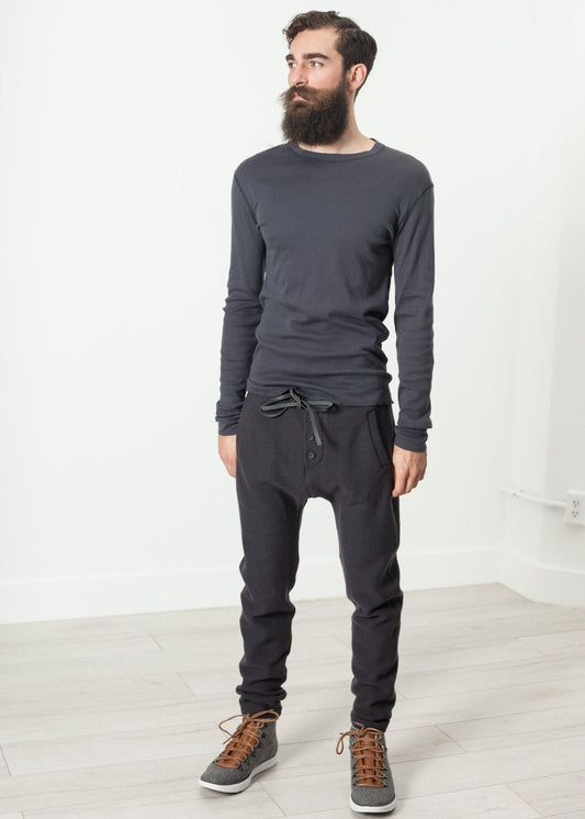 secon shale shirt in slate men's knitwear  *** 222