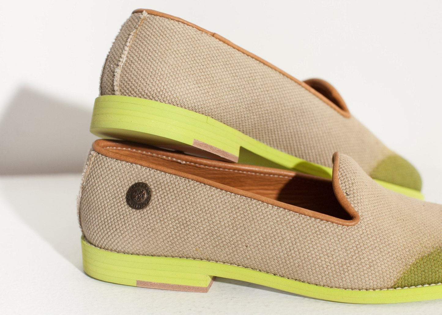 wingtip loafer in lime women's shoes  *** 222