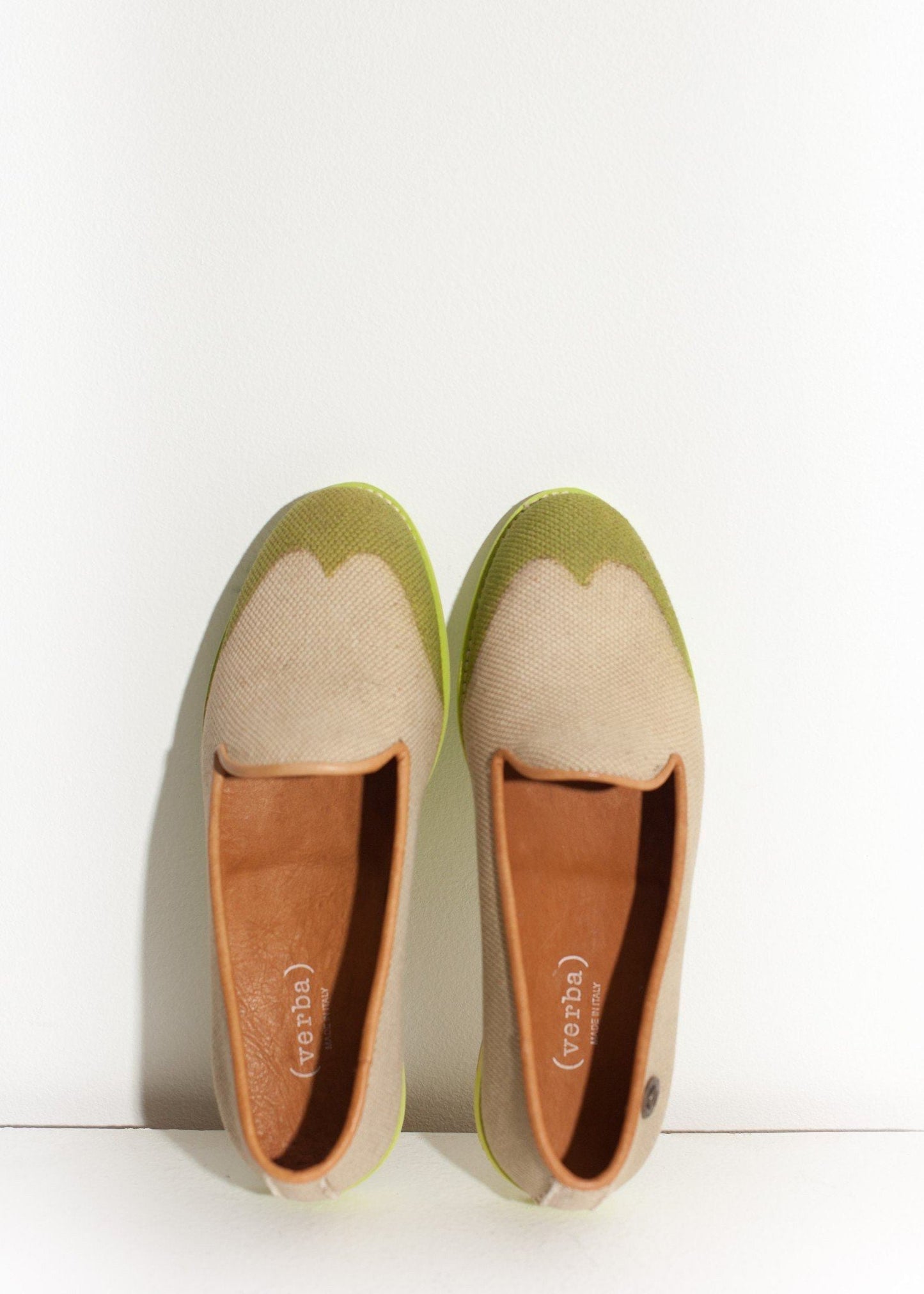 wingtip loafer in lime women's shoes  *** 222