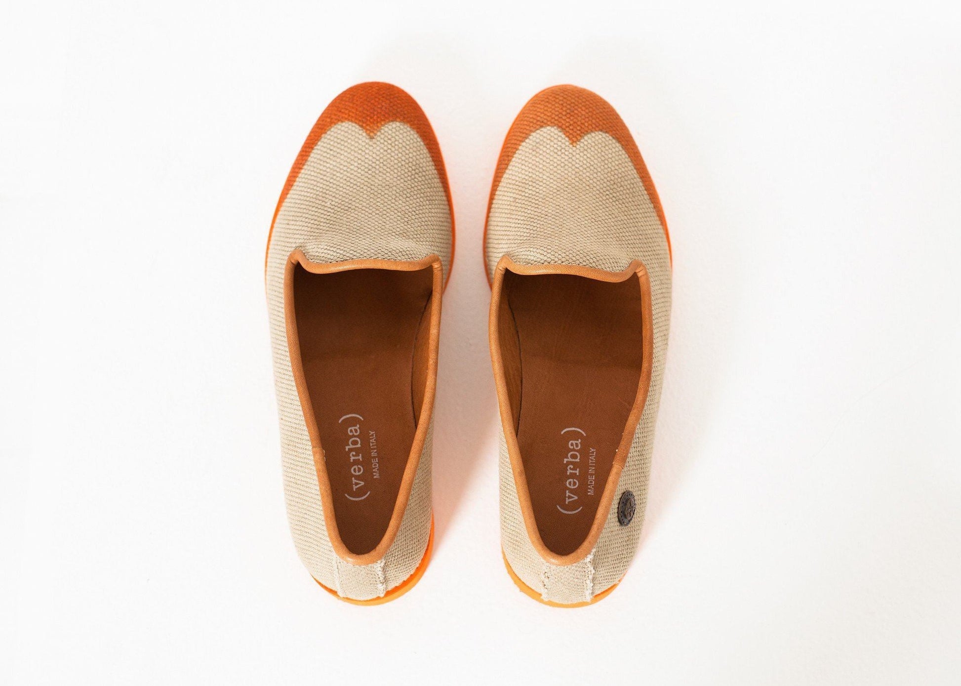 wingtip loafer in orange women's shoes  *** 222