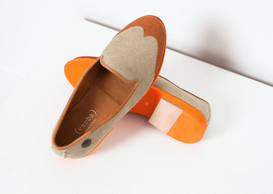 wingtip loafer in orange women's shoes  *** 222